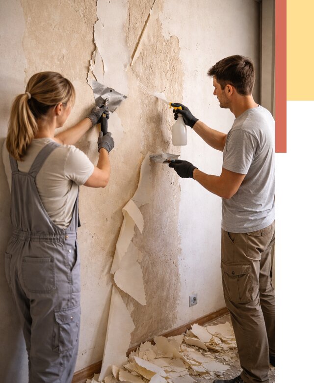 Снятие старых обоев в Россоши от 5444 руб. под ключ недорого | ОТДЕЛОЧНИК-Рсс