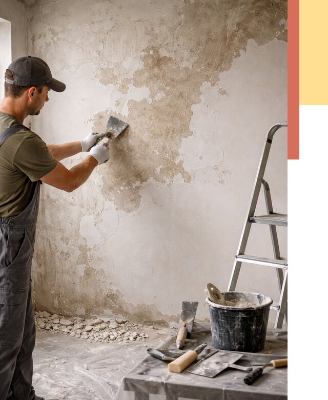 Снятие старой шпаклевки в Россоши от 1918 руб. — быстро и недорого | ОТДЕЛОЧНИК-Рсс