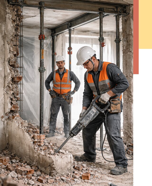 Снос несущих стен в Россоши от 10628 руб. — демонтаж несущей стены под ключ | ОТДЕЛОЧНИК-Рсс