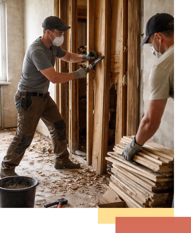 Демонтаж деревянных перегородок в Россоши быстро и аккуратно