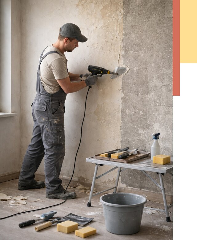 Очистка стен от клея в Россоши от 1918 руб. — снятие и удаление клея со стен | ОТДЕЛОЧНИК-Рсс