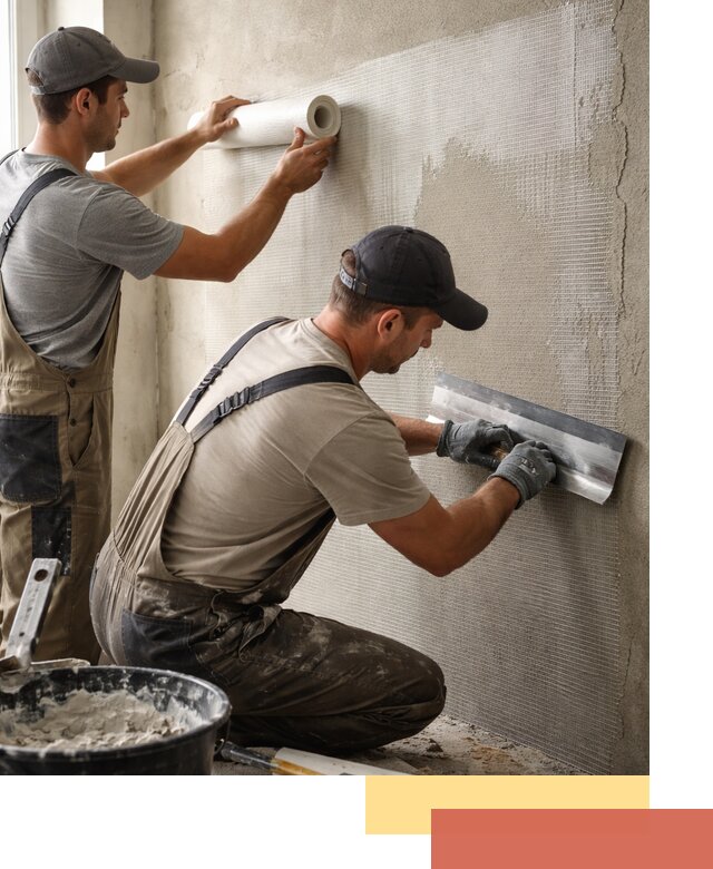 Армирование стен стеклосеткой в Россоши для прочной отделки