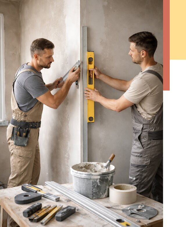 Выведение углов стен в Россоши от 1918 руб. быстро и недорого | ОТДЕЛОЧНИК-Рсс