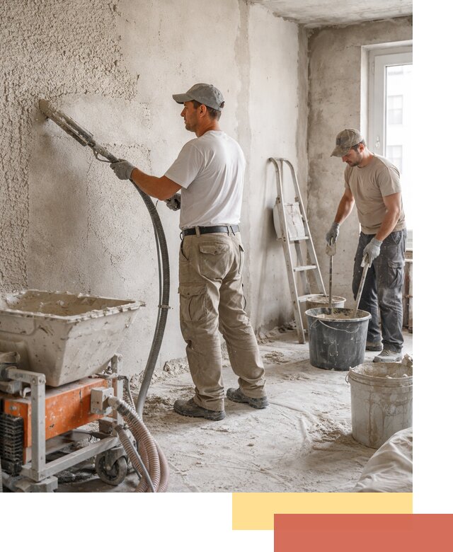 Машинная штукатурка стен в Россоши — быстро и качественно