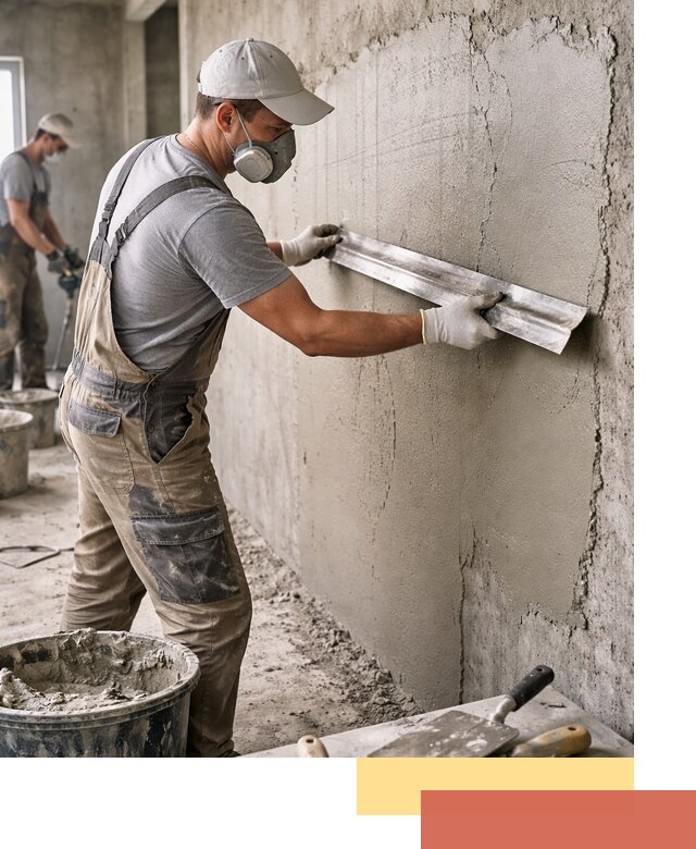 Штукатурка бетонных стен в Россоши качественно и долговечно