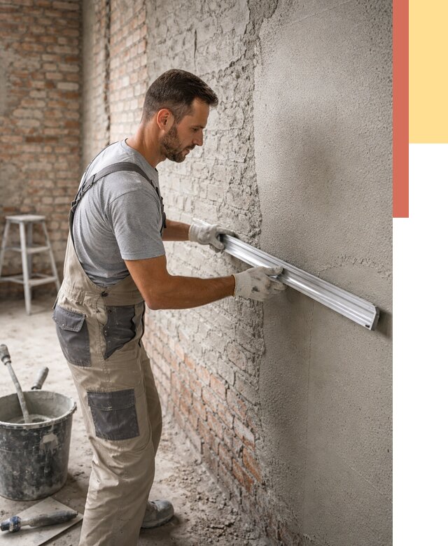 Штукатурка кирпичных стен в Россоши от 4666 руб/м2 — быстро и недорого | ОТДЕЛОЧНИК-Рсс