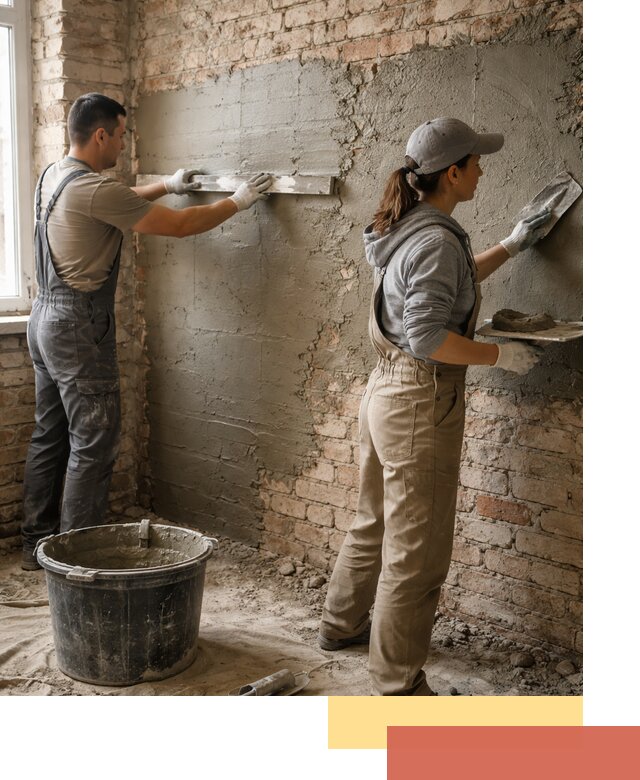 Штукатурка кирпичных стен в Россоши — качественно и надежно