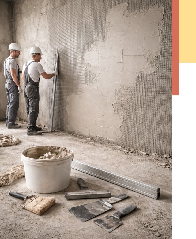 Штукатурка стен по сетке в Россоши от 5703 руб./м2 — быстро и недорого | ОТДЕЛОЧНИК-Рсс