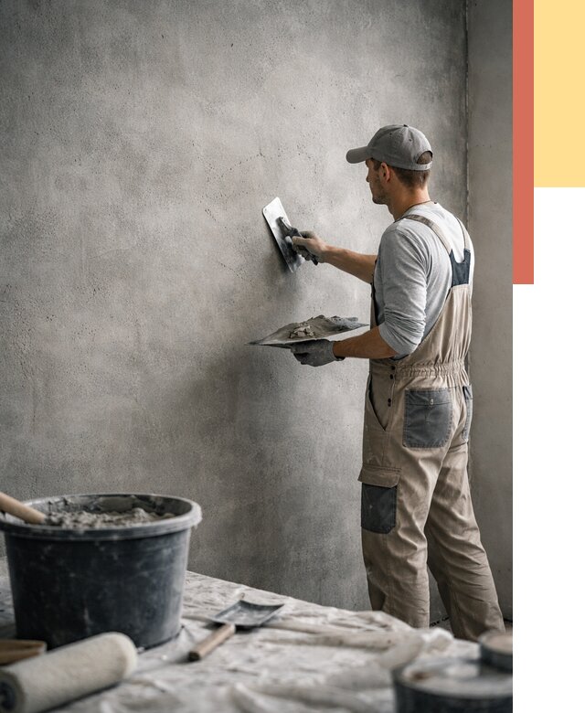 Декоративная штукатурка под бетон в Россоши от 2592 руб./м² — нанесение под ключ | ОТДЕЛОЧНИК-Рсс