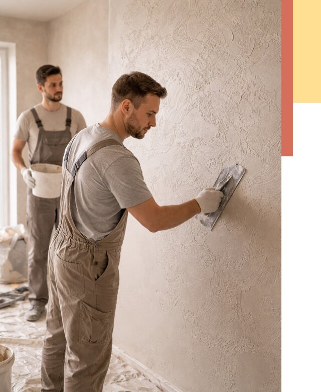 Фактурная штукатурка стен в Россоши от 4355 руб./м² — заказать под ключ | ОТДЕЛОЧНИК-Рсс