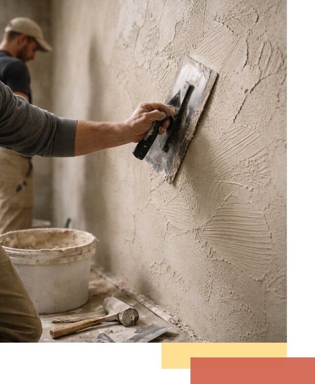 Фактурная штукатурка стен в Россоши — монтаж, отделка, реставрация