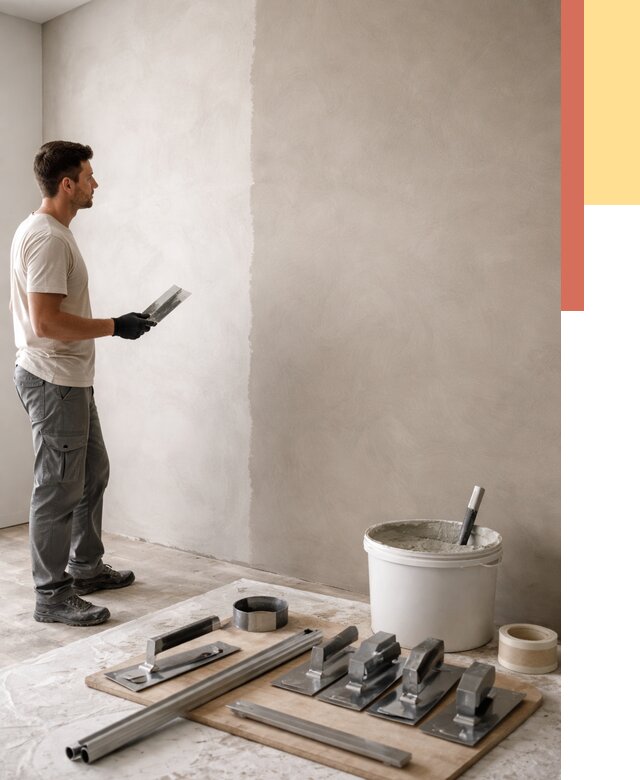 Нанесение микроцемента на стены в Россоши от 3318 руб./м2 под ключ | ОТДЕЛОЧНИК-Рсс