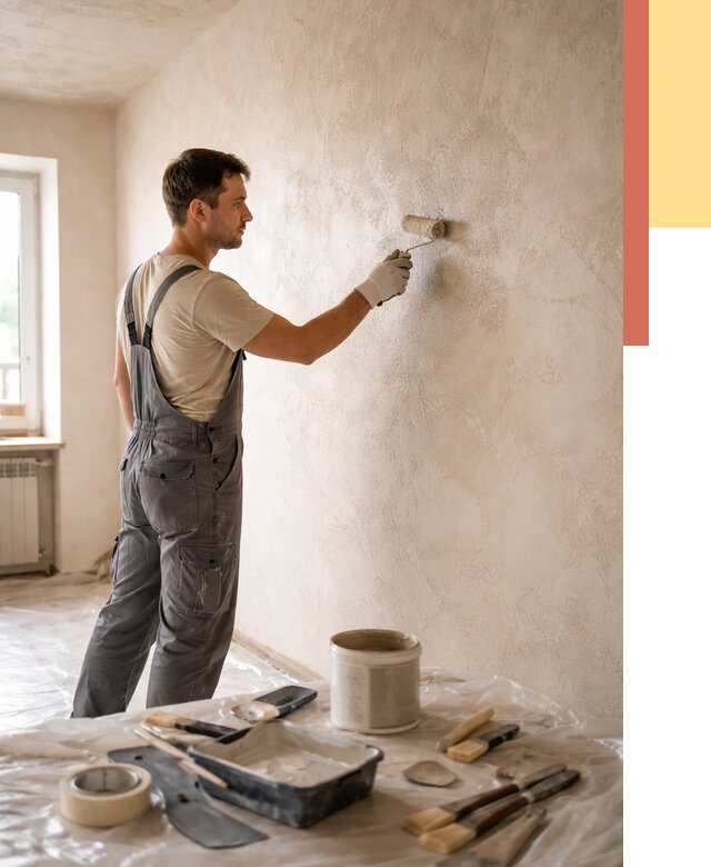 Нанесение лессирующей краски по декоративке в Россоши от 1815 руб. | ОТДЕЛОЧНИК-Рсс