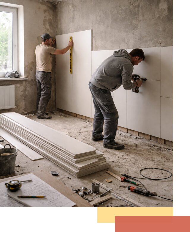 Монтаж ПВХ панелей на стены в Россоши качественно и быстро