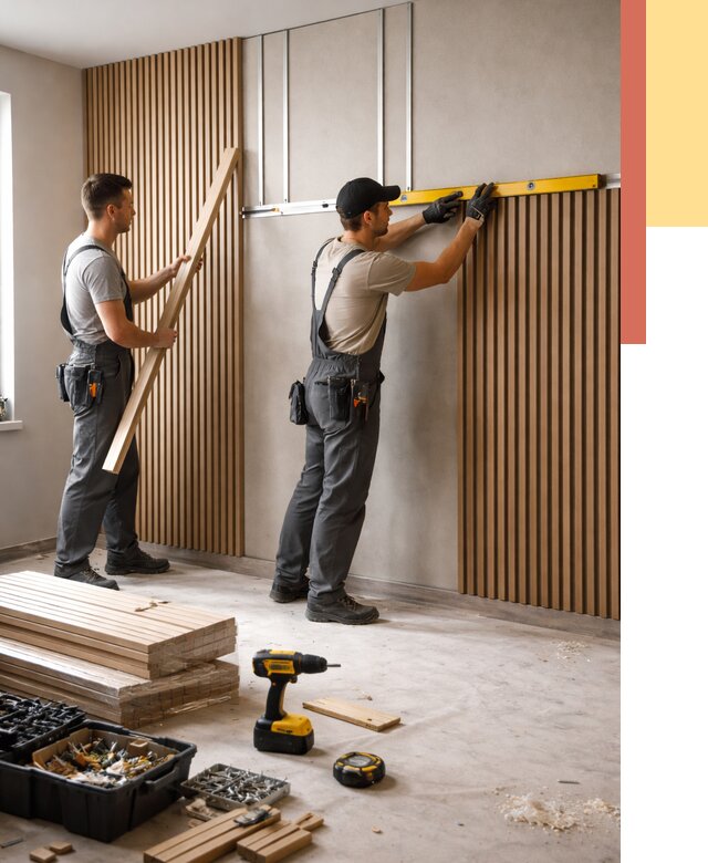 Монтаж реечных панелей на стены в Россоши от 1244 руб. — быстро и недорого | ОТДЕЛОЧНИК-Рсс