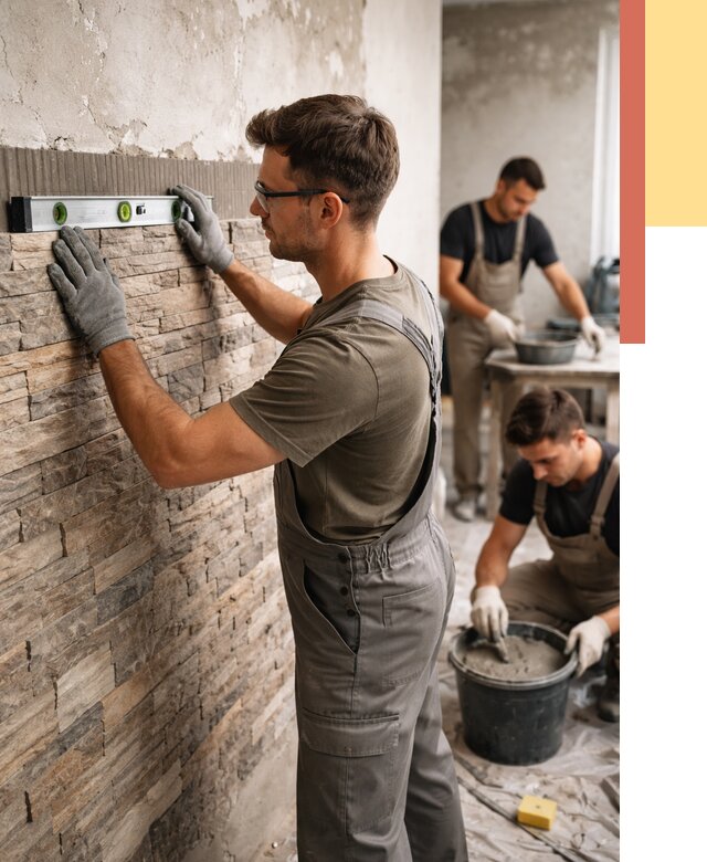 Монтаж искусственного камня в Россоши от 4666 руб. под ключ | ОТДЕЛОЧНИК-Рсс