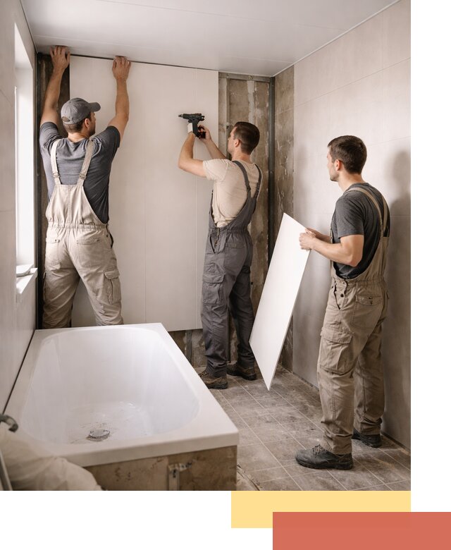 Отделка ванной панели ПВХ профессионально в Россоши