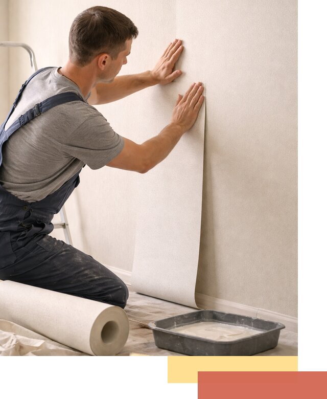 Поклейка флизелиновых обоев в Россоши качественно и быстро