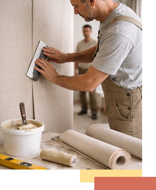 Поклейка текстильных обоев в Россоши профессионально и аккуратно