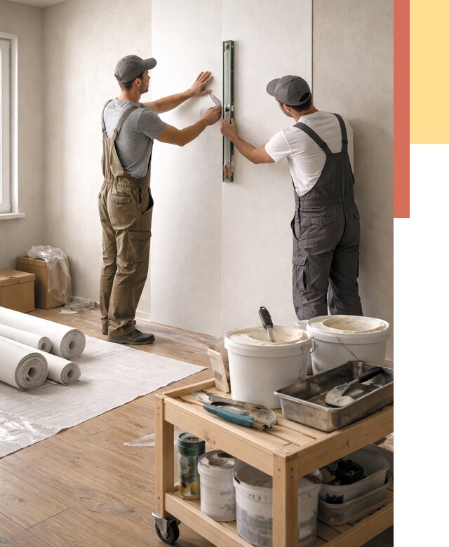 Поклейка стеклообоев в Россоши от 6740 руб. за м2 — быстро и недорого | ОТДЕЛОЧНИК-Рсс