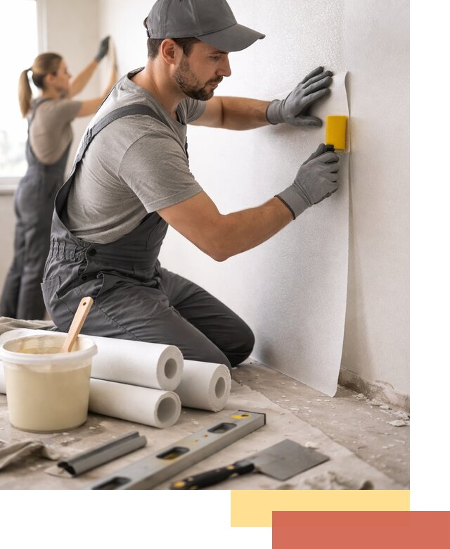 Поклейка стеклообоев профессионально в Россоши