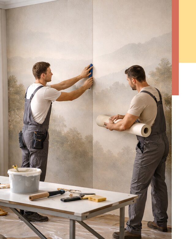 Поклейка фотообоев в Россоши от 8814 руб/м² — быстро и недорого | ОТДЕЛОЧНИК-Рсс