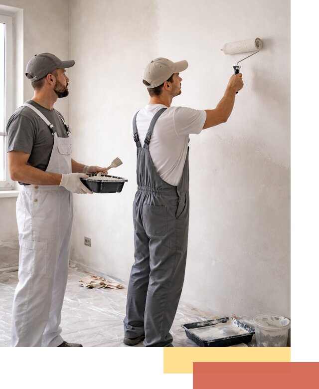 Покраска стен водоэмульсионной краской в Россоши