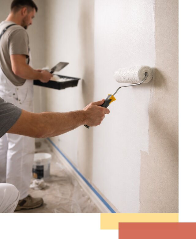 Покраска стен акриловой краской профессионально в Россоши