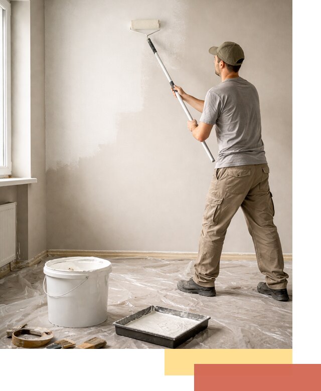 Покраска стен латексной краской в Россоши качественно и быстро