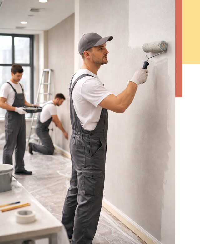 Покраска стен в офисе в Россоши от 8814 руб. — быстро и недорого | ОТДЕЛОЧНИК-Рсс