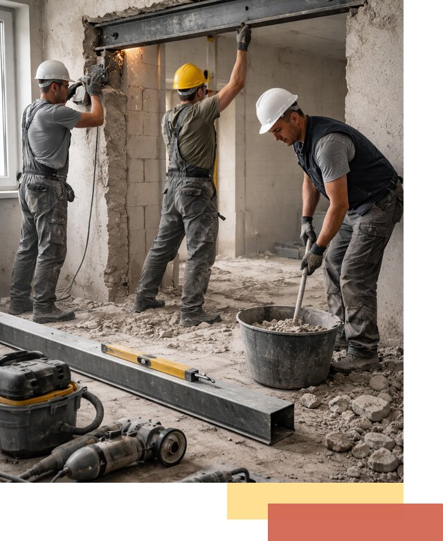 Создание проемов в стенах и несущих конструкциях в Россоши