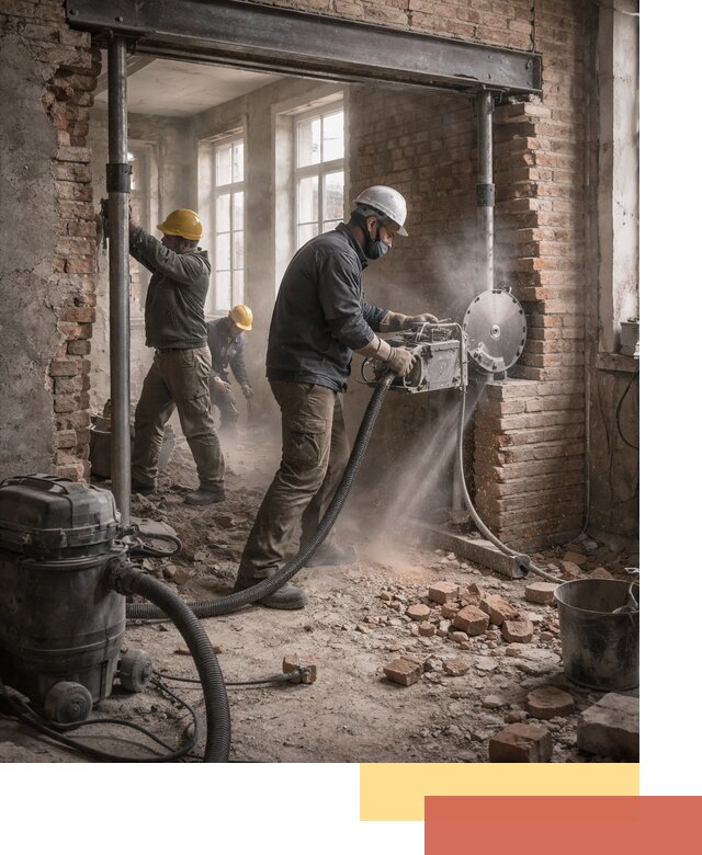 Прорезка проема в стене под дверной или оконный проем в Россоши