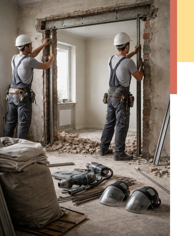 Расширение дверного проема в Россоши от 12961 руб. под ключ | ОТДЕЛОЧНИК-Рсс