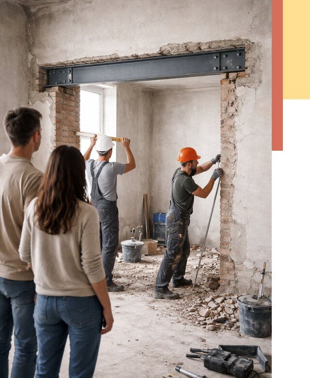 Усиление проема в стене в Россоши от 9851 руб. — усиление дверного проема металлоконструкцией | ОТДЕЛОЧНИК-Рсс