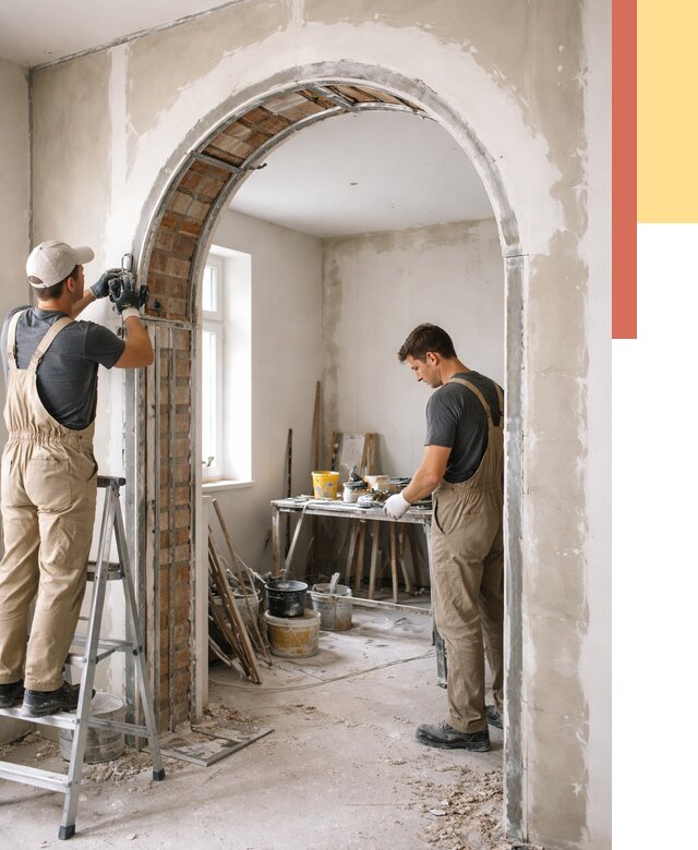 Устройство арочного проема в Россоши от 9851 руб. под ключ — быстро и недорого | ОТДЕЛОЧНИК-Рсс