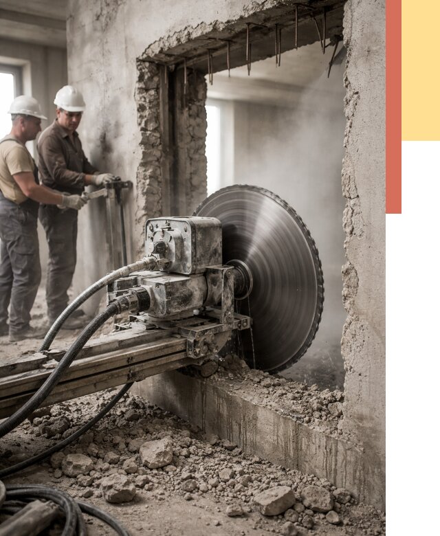 Алмазная резка проемов в Россоши от 4666 руб. быстро и недорого | ОТДЕЛОЧНИК-Рсс