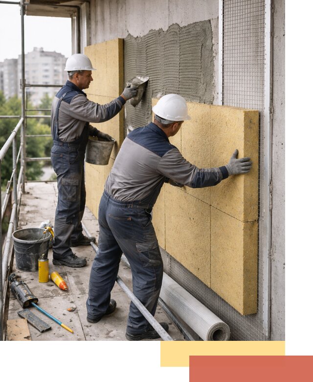 Утепление стен зданий и домов в Россоши качественно и надежно