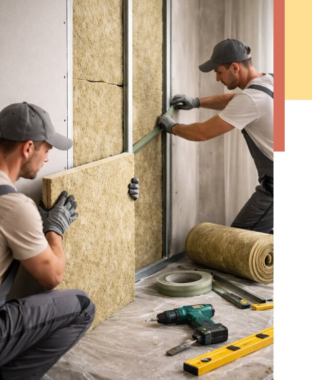 Шумоизоляция стен в Россоши под ключ от 1918 руб. | ОТДЕЛОЧНИК-Рсс