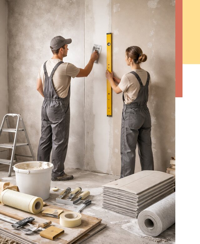 Отделка стен в Россоши от 1555 руб/м² — недорого, быстро, под ключ | ОТДЕЛОЧНИК-Рсс