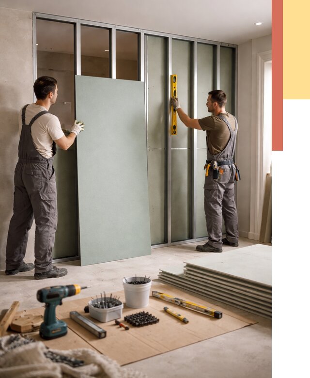 Перегородка из влагостойкого гипсокартона в Россоши от 4977 руб. — монтаж под ключ | ОТДЕЛОЧНИК-Рсс