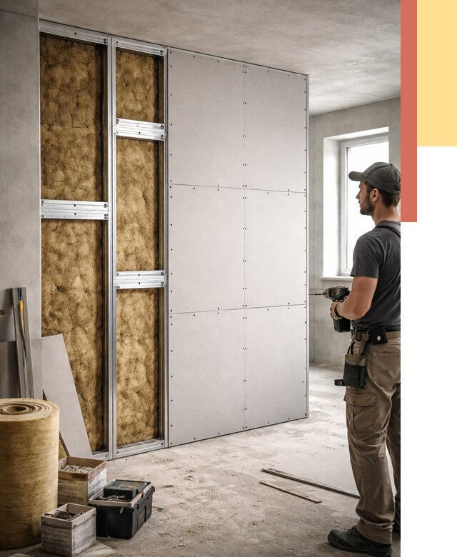 Усиленная перегородка под навеску в Россоши от 13272 руб. — монтаж под ключ | ОТДЕЛОЧНИК-Рсс