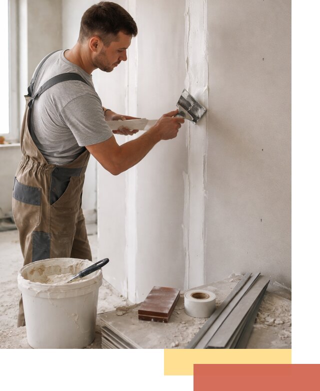 Шпаклевка перегородок из гипсокартона в Россоши качественно и быстро