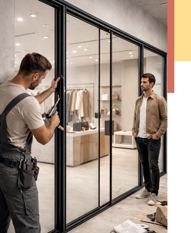 Стеклянные перегородки для магазинов в Россоши от 8503 руб. под ключ | ОТДЕЛОЧНИК-Рсс