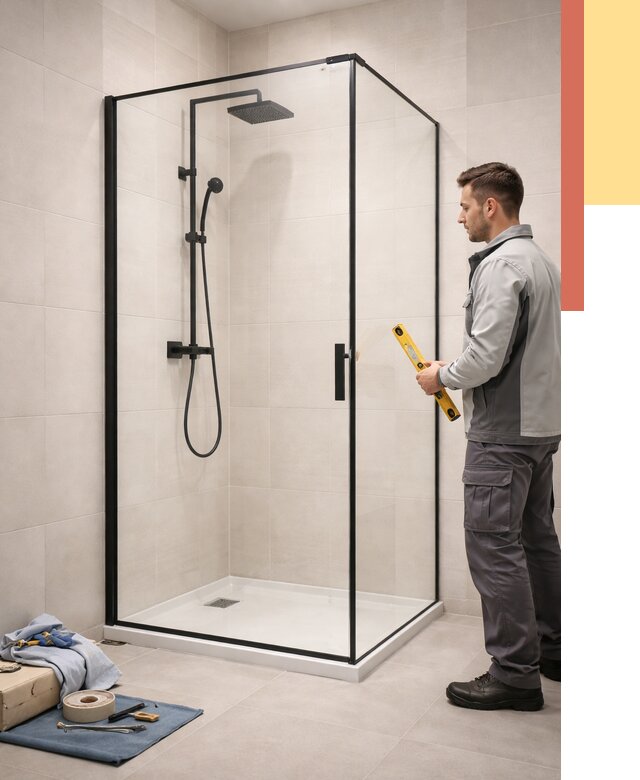 Стеклянные перегородки для душа в Россоши от 12961 руб. | Монтаж под ключ — ОТДЕЛОЧНИК-Рсс