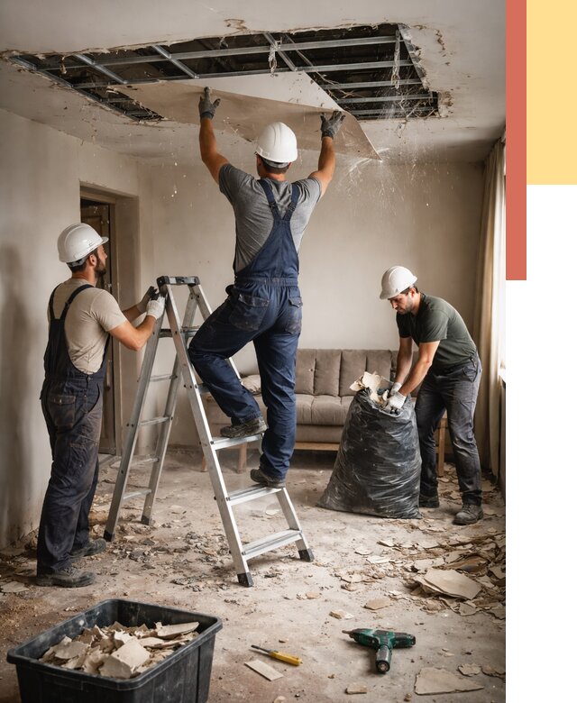 Демонтаж гипсокартонного потолка в Россоши от 435 руб. за м2 — ОТДЕЛОЧНИК-Рсс