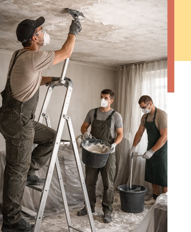 Удаление побелки с потолка в Россоши от 2592 руб. быстро и недорого | ОТДЕЛОЧНИК-Рсс