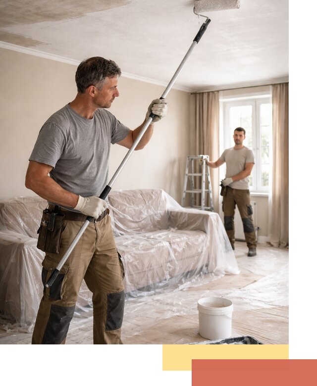 Грунтовка потолка в Россоши — подготовка под покраску и отделку