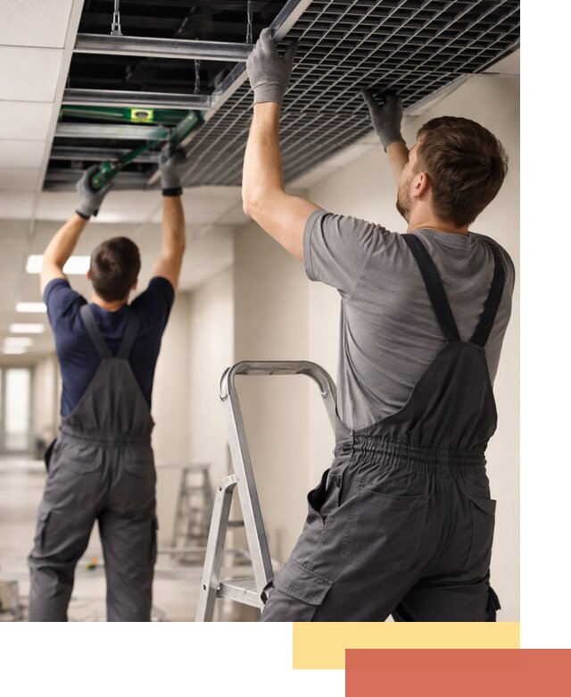 Монтаж потолка Грильято в Россоши: установка под ключ качественно