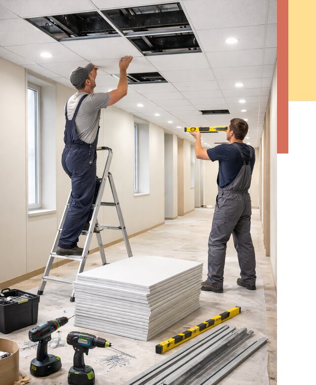 Ремонт потолка Армстронг в Россоши от 4666 руб. — быстро и недорого | ОТДЕЛОЧНИК-Рсс