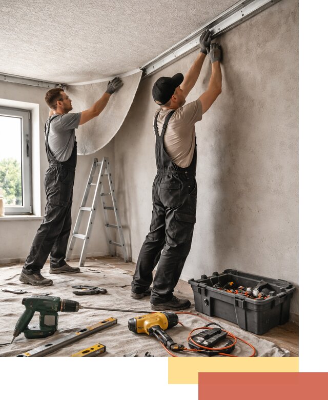 Монтаж фактурного натяжного потолка в Россоши качественно и быстро